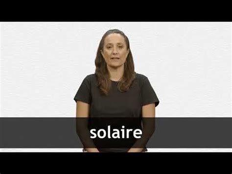 solaire meaning in english|solaire in English .